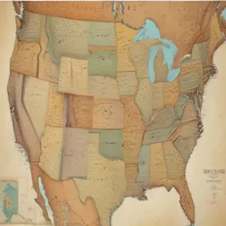 united states map with state names