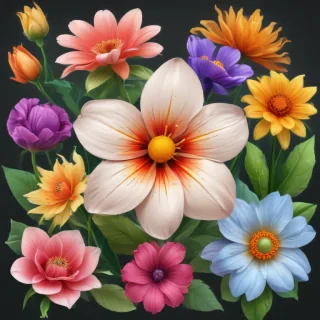 cartoon flowers png