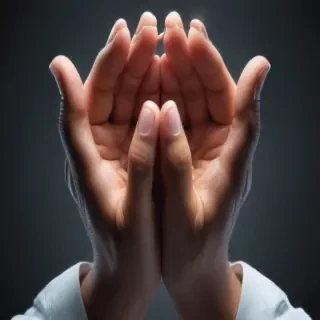 prayer hands transparent background