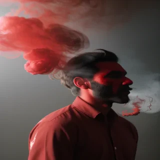 red smoke png