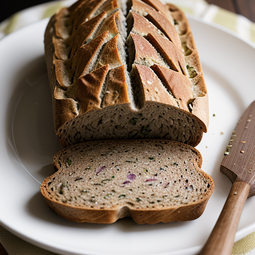 savory bits on rye bread