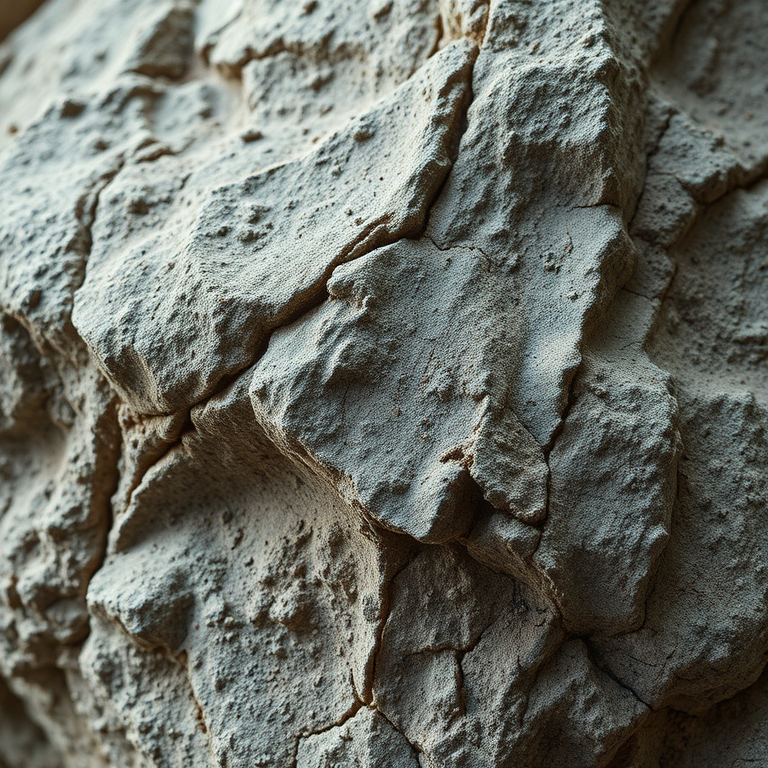 Generate a highly detailed image of a textured rock with uneven surfaces and natural imperfections, camera settings: aperture f/8, ISO 100, shutter speed 1/125, camera view: close-up, camera style: realistic, camera type: DSLR.
