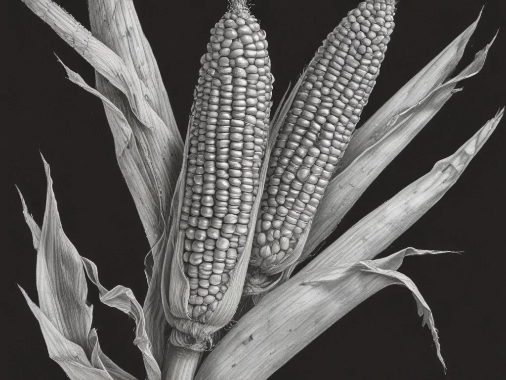 corn drawing
