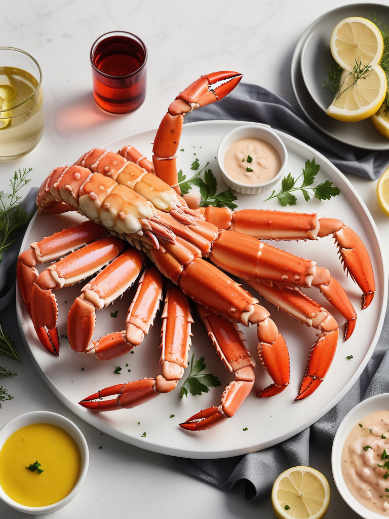 what to serve with king crab legs