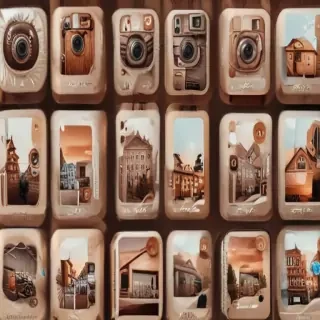 aesthetics brown instagram highlight icons
