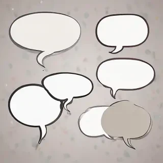 speech bubble clip art