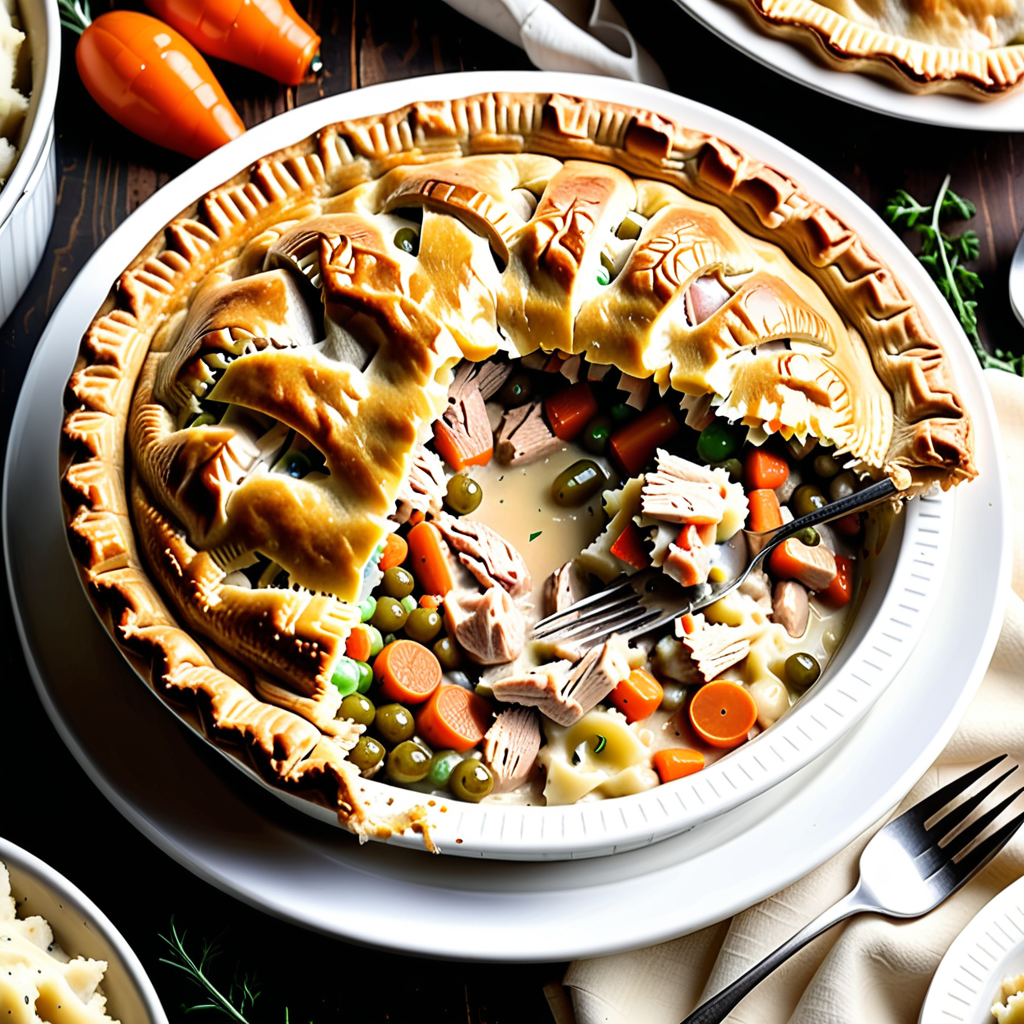 chicken pot pie with mashed potatoes