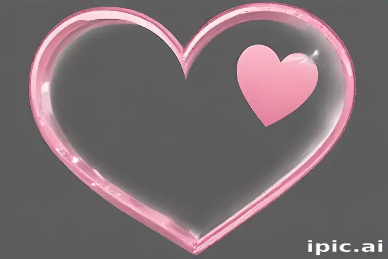 pink heart transparent