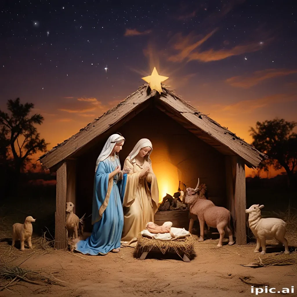 free nativity scene background images