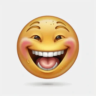 laugh emoji transparent background