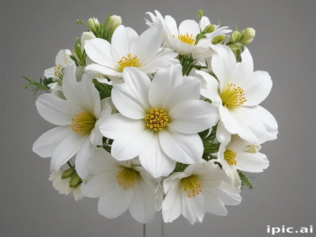 white flowers png transparent