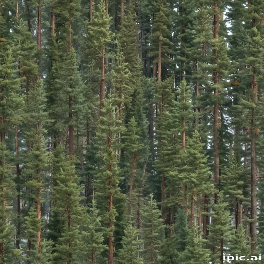 pine trees transparent background