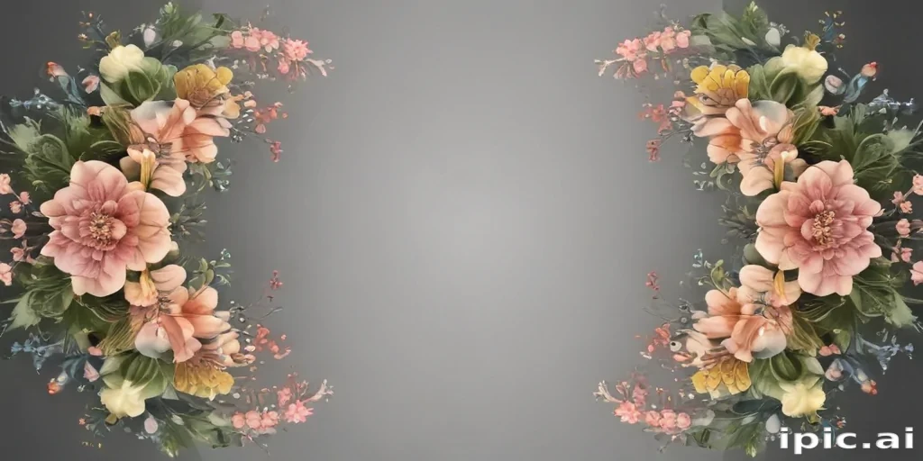 transparent floral border