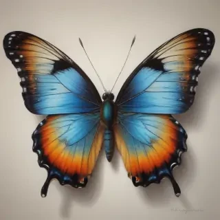 pictures of drawings of butterflies