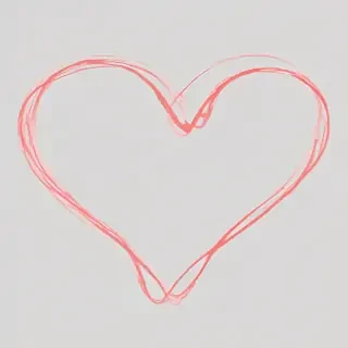 heart outline transparent