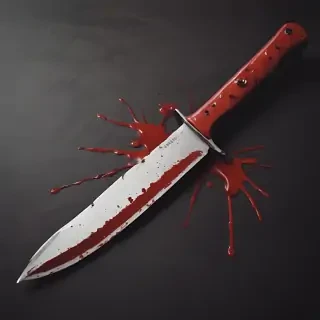 bloody knife aesthetic