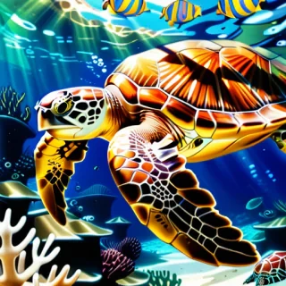 sea turtle desktop background