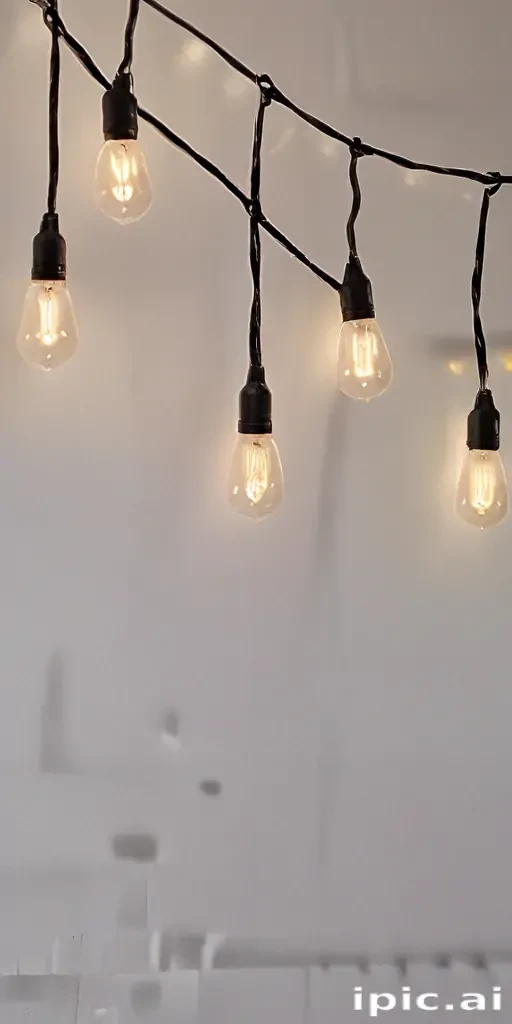 Softly Glowing String Lights Creating a Warm and Inviting Atmosphere