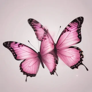 pink butterflies png