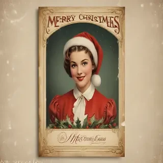 vintage merry christmas