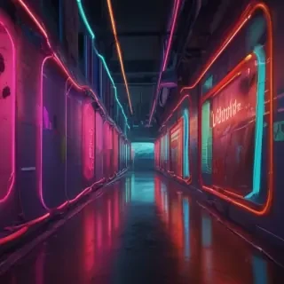 neon color background