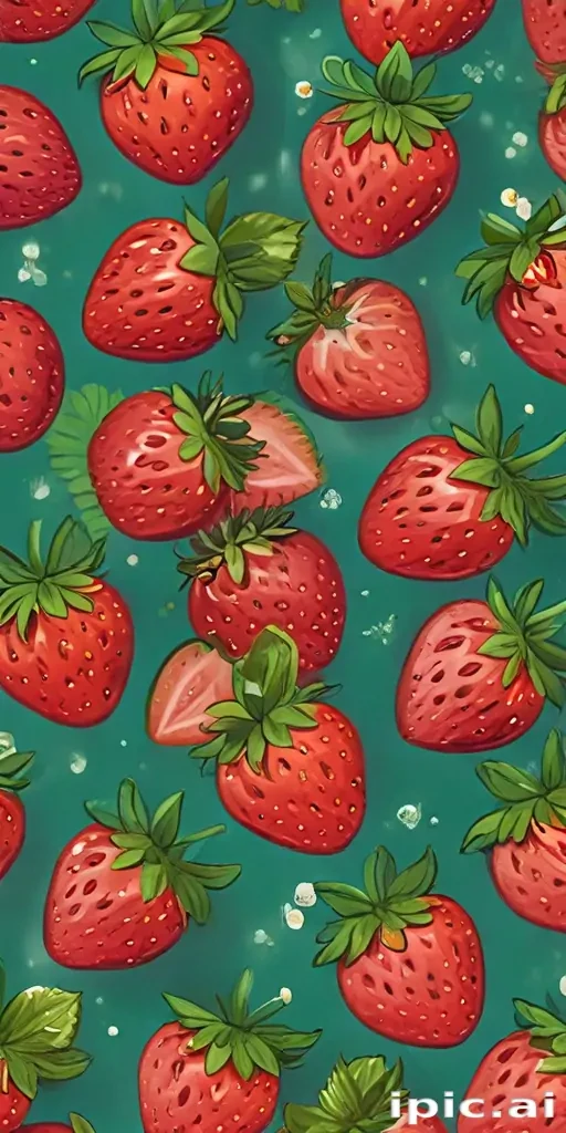 cute strawberry background