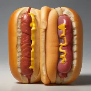 transparent hot dog