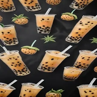 boba tea background