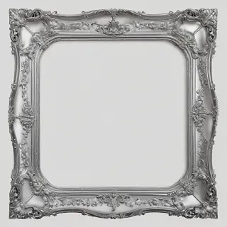 silver frame png