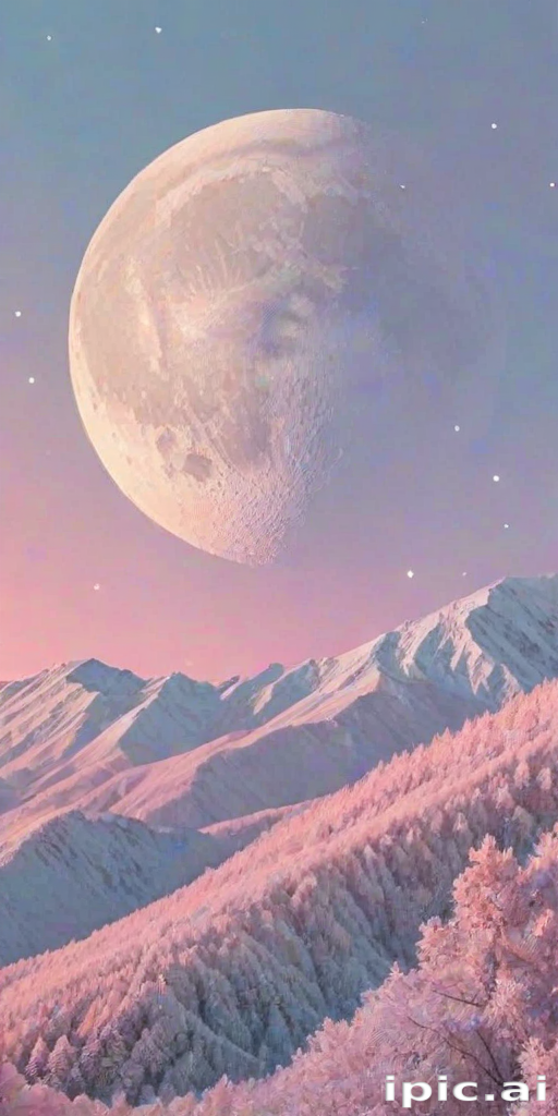 pastel aesthetic moon wallpaper