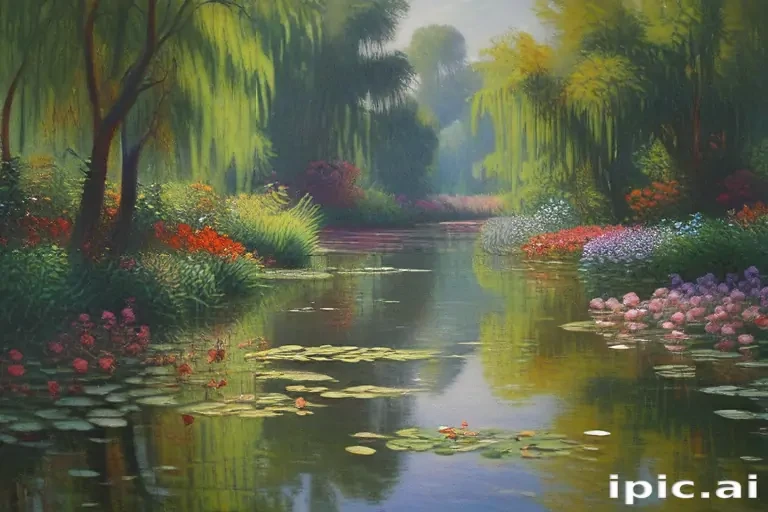 monet painting wallpaper
