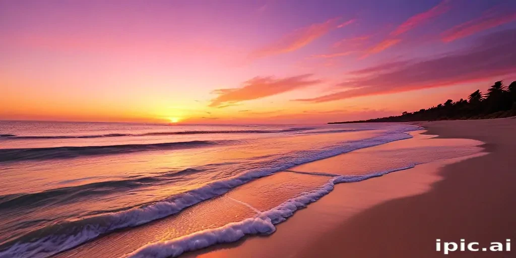 sunset wallpaper beach