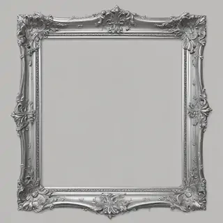 silver frame png