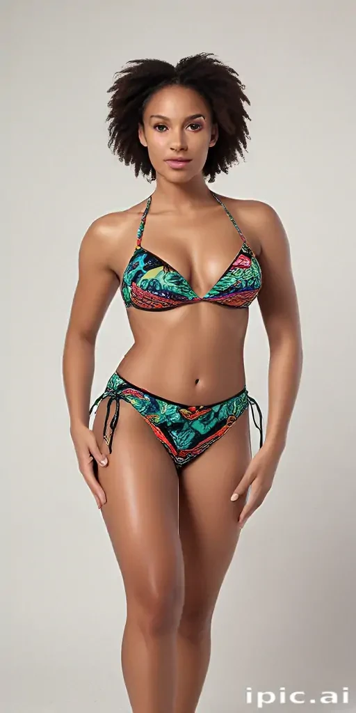 black woman in bikini png