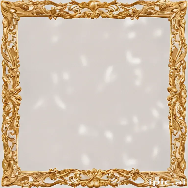 transparent background gold border