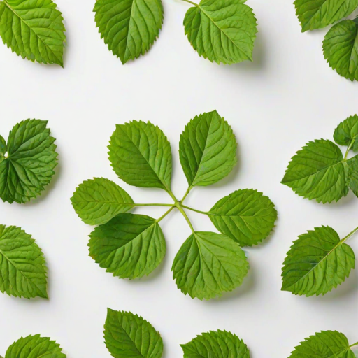 green on white background