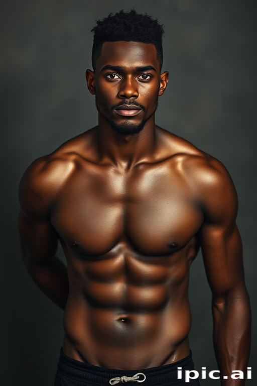 black male shirtless