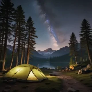 camping background pic