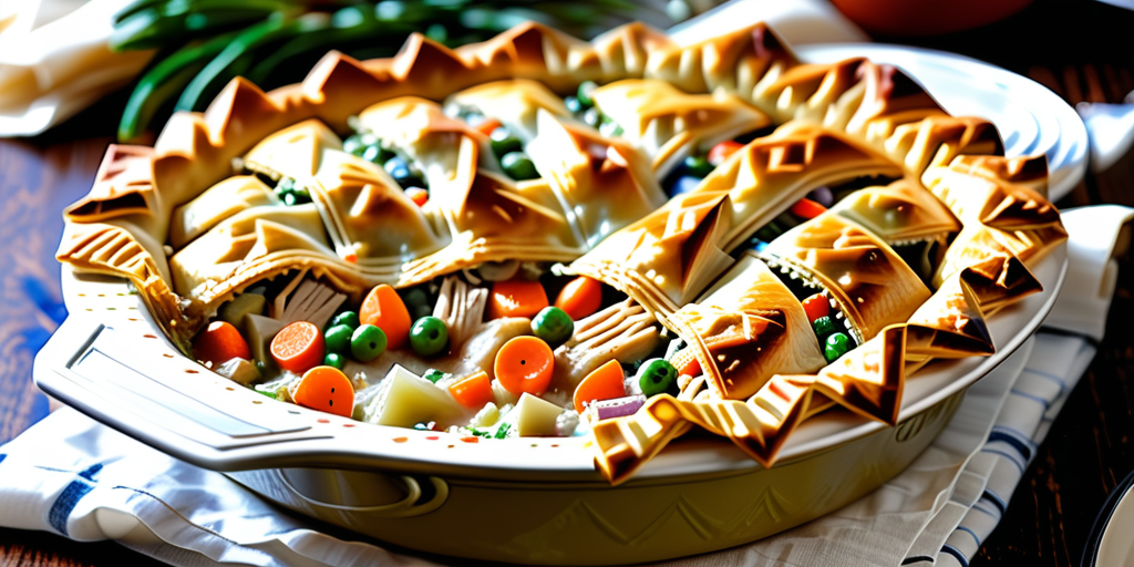 chicken pot pie with phyllo pastry