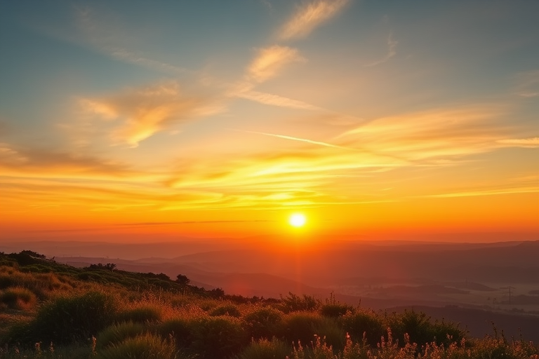 Create a high-resolution image of a serene landscape during golden hour with a wide-angle view, capturing vibrant colors and soft shadows, using a DSLR camera at f/8 aperture, ISO 100, and a 24mm lens.
