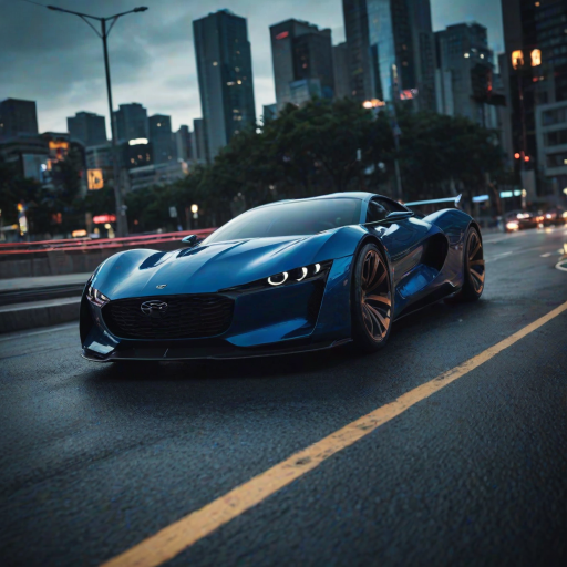 cinematic film still snake, A futuristic car, rendered in lush digital art, showcases a sleek, aerodynamic design with curved lines and sharp angles, evoking a sense of high-speed velocity. The metallic  body glimmers in the light, accentuated by neon  accents that pulse with an otherworldly energy. The wheels, a mesmerizing blend of chrome and carbon fiber, appear to rotate in mid-air, as if defying gravity. Against a backdrop of deep, electric blue, the car seems to embody the essence of innovation and progress, transporting the viewer to a world of tomorrow. ImgFixerPre0.3 <lora:more_details:1> . shallow depth of field, vignette, highly detailed, high budget, bokeh, cinemascope, moody, epic, gorgeous, film grain, grainy
