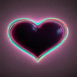 neon heart png