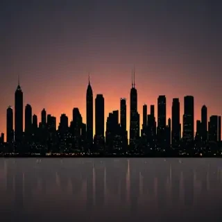 city silhouette png
