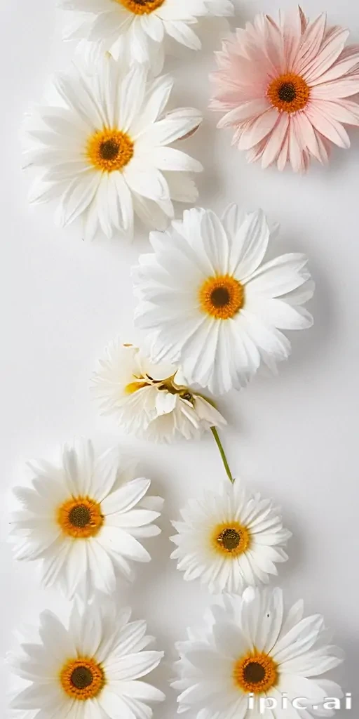 flower white background