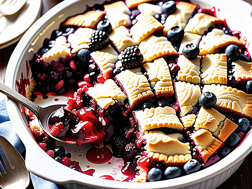 berry cobbler with cake mix