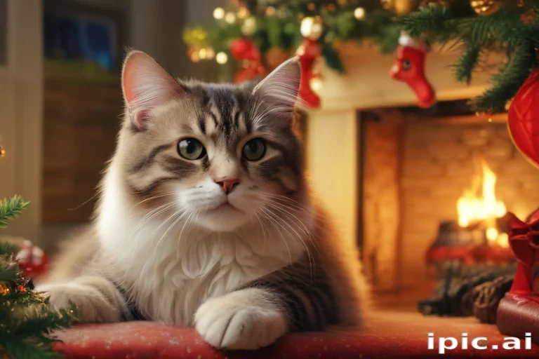 cat christmas wallpaper