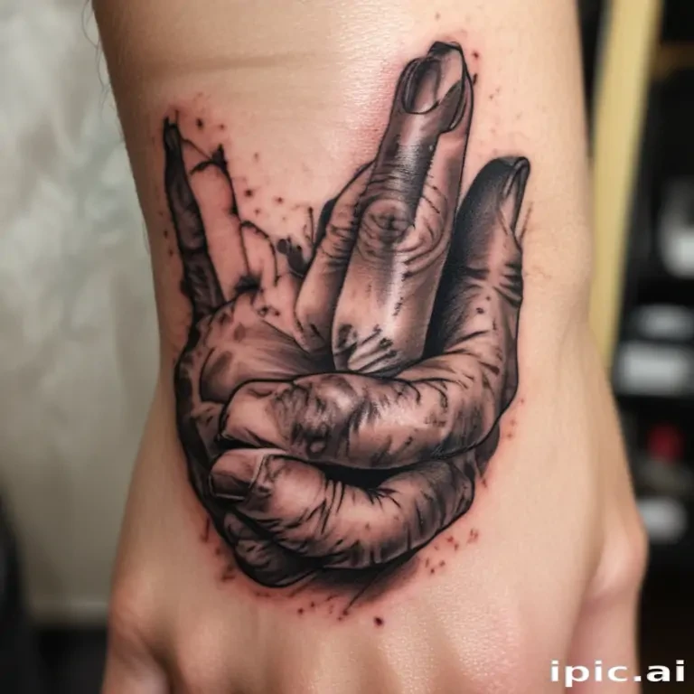 i love you sign language tattoo
