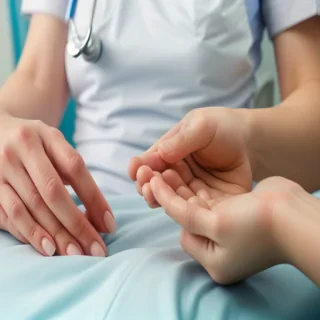 hospital patient hand pic