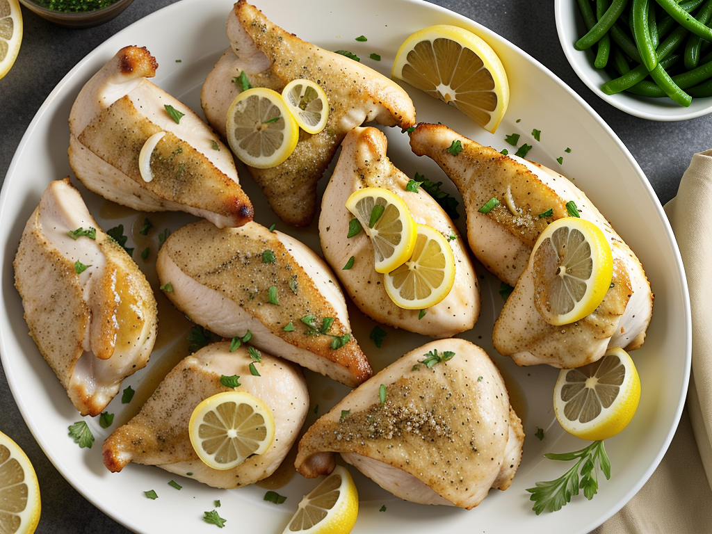 what goes with lemon pepper chicken