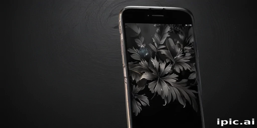 black wallpaper phone